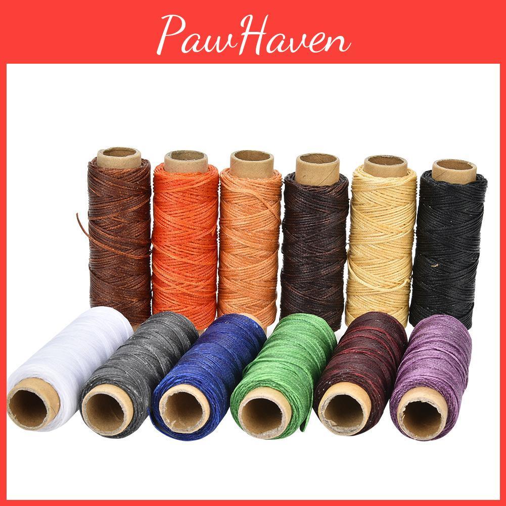Metersroll 12 50 Colors 150d Leather Crafts Sewing Thread Hand Stitching Waxed Thread