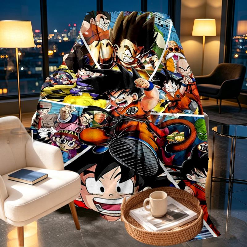 DRAGON BALL Print Blanket - Soft & Comfortable, for Bedroom, Travel, Sofa, Home Decoration - Birthday Christmas Gift for Friend