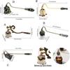 DIY Care Tool Metal Candle Wick Snuffer Candle Extinguisher Retro Wick Snuffer Scented Candle Accessories Enamel Handheld Supplies Birthday Gifts