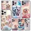 Милый Маленький Песик Чехол для Телефона для iPhone 17 16 15 14 13 12 Pro Max 11 Pro Max 17 AIR Plus Ударопрочный Мягкий ТПУ Чехол Сумка Funda