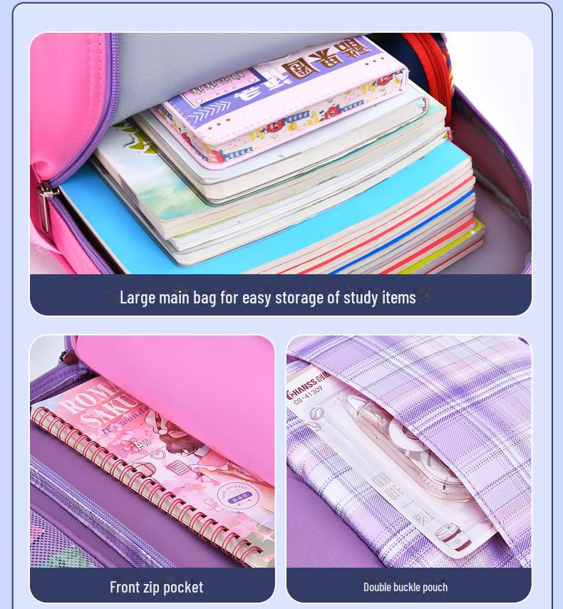 Водонепроницаемый рюкзак с рисунком большой вместимости для учеников начальной школы (1-6 классы) - Легкая конструкция для мальчиков и девочек