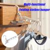 Travel Folding Hanger,Multi-Functional Travel Clothes Hanger,Laundry Room Hanging Rack,for Travel, Hotel Stays, Business Trips