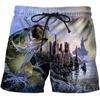 Men Shorts Summer 3D Printed Casual Ordinary Youth Beach Short Pants Spring Little Stretch Short Trousers