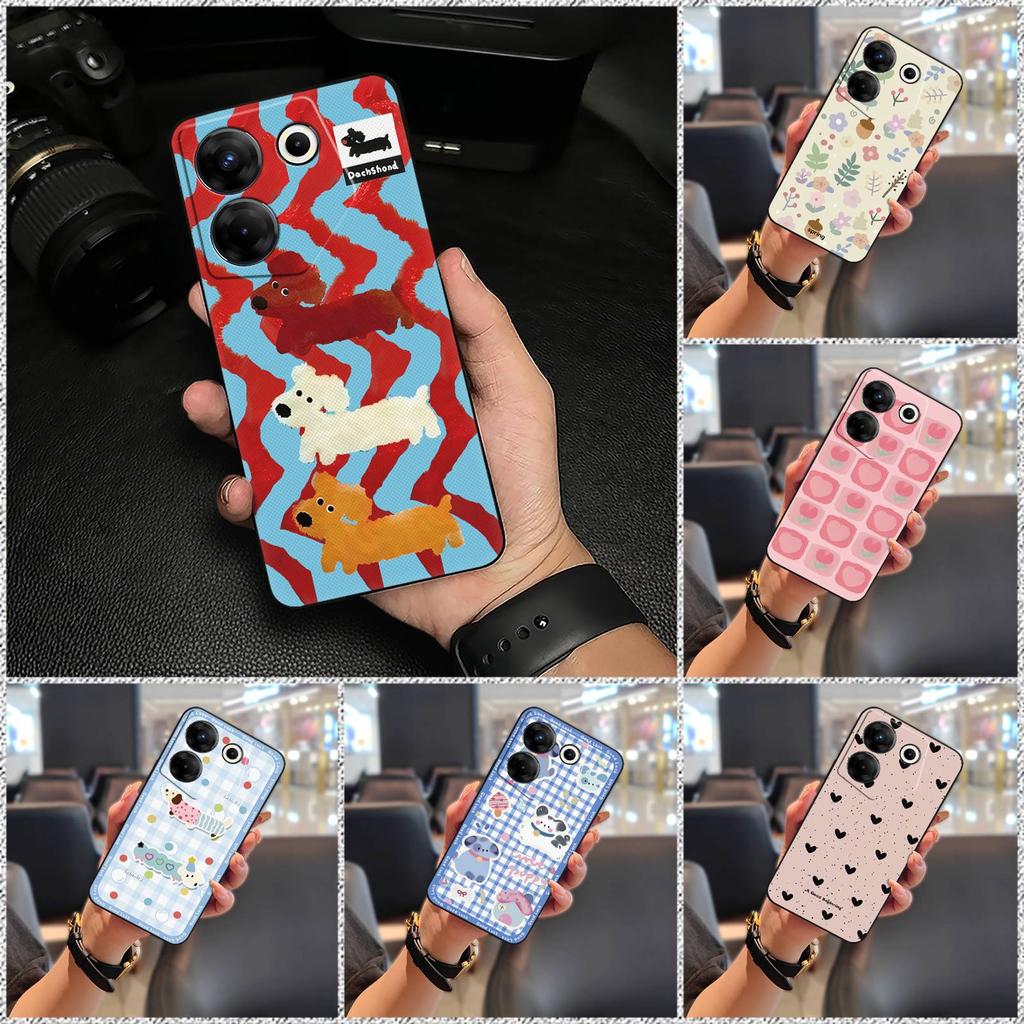 Прочный силиконовый чехол для телефона Tecno Camon20 Pro 5G/CK8n, полностью закрывающий, чехол для телефона, мультяшный модный дизайн, задняя крышка, милый