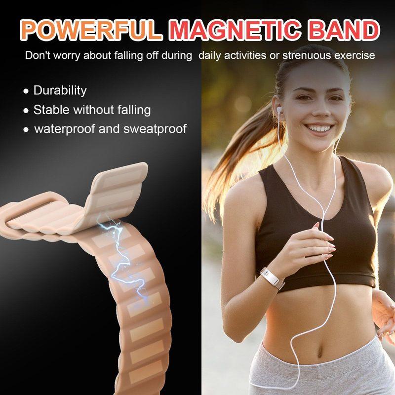 Medical Alert ID Bracelet for Women, Custom Silicone Strap Medical Bracelets for Sports,Adjustable Wristband for Diabetic