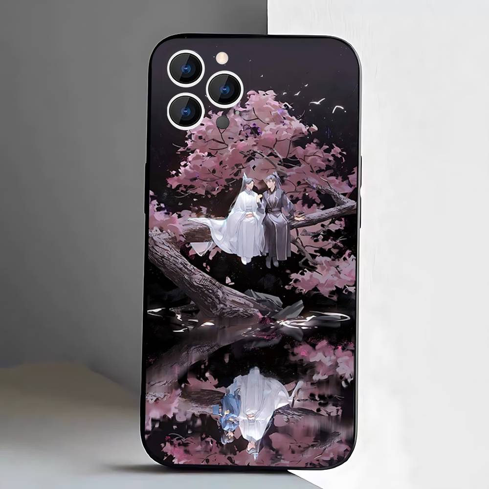 Чехол для телефона 'Хаски и его Белый Кот Шицзунь' для iPhone 17,16,15,14,13,12,11,Pro,XS,Max,XR,Plus,E,SE4,Mini Черный Мягкий Чехол