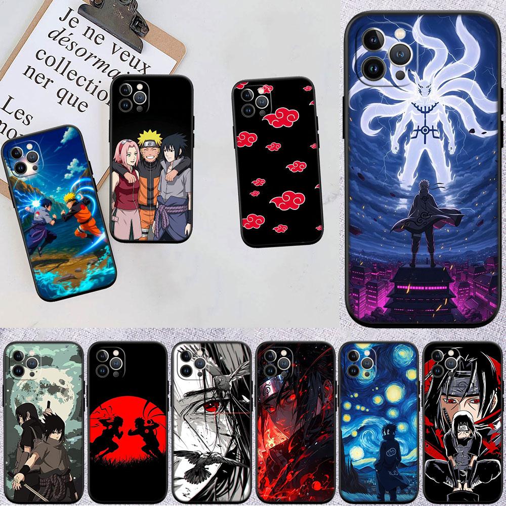 Мягкий чехол для телефона PP4 Аниме Наруто для iPhone 16 15 14 13 12 Pro Max Plus Mini