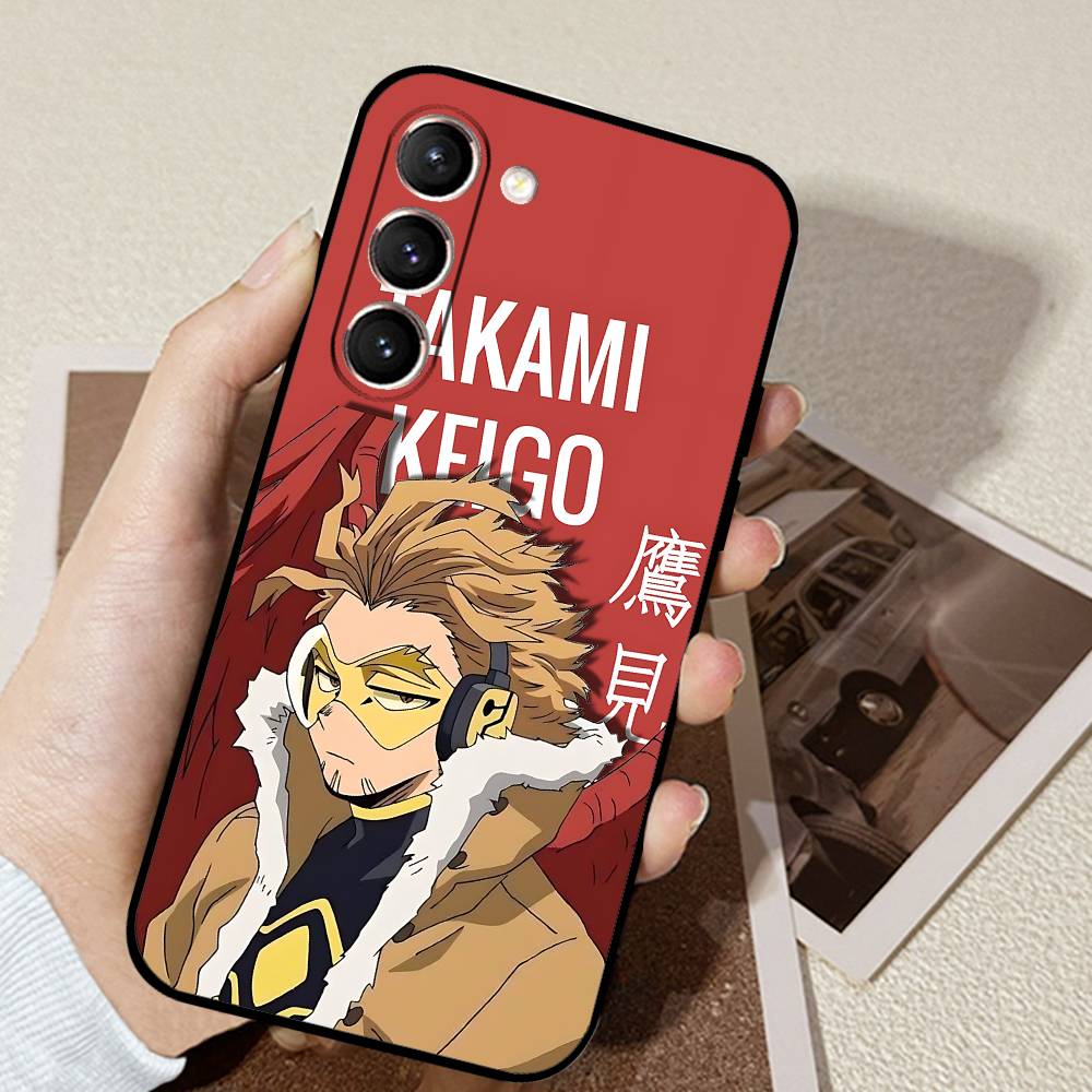 Чехол для телефона Hawks R-BNHA N-MHA Черный Ультратонкий Ударопрочный Чехол Для Samsung S24/S25/S22/S30/Note20/Lite/Ultra/5G/Plus/FE