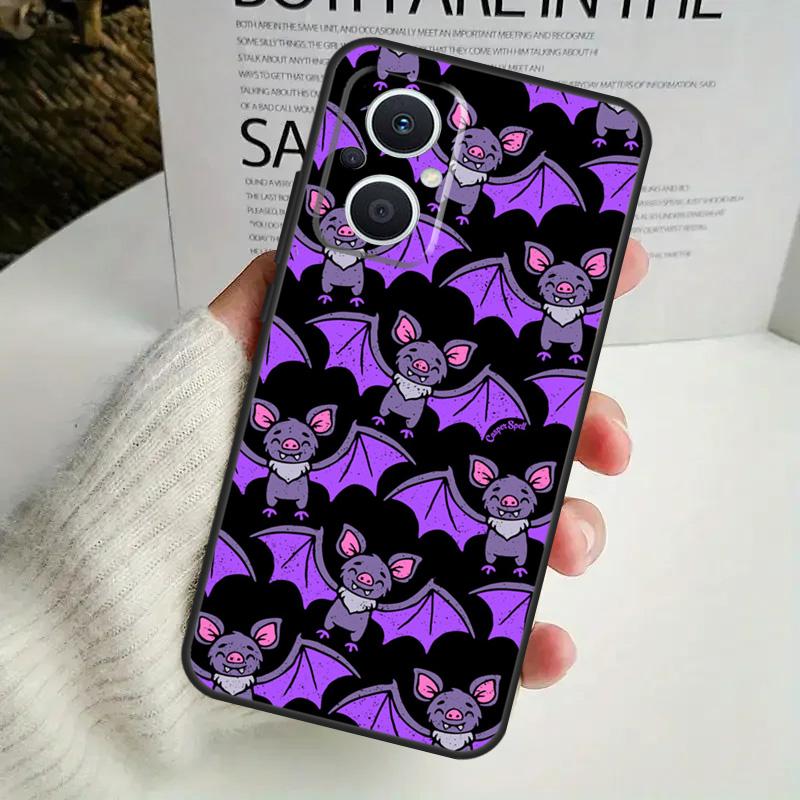 Halloween Vampire Bats Case For OPPO Reno 8 7 6 5 4 Lite 8T 5Z 4Z 10 11F OPPO Find X5 X6 Pro X2 Neo X3 Lite Cover