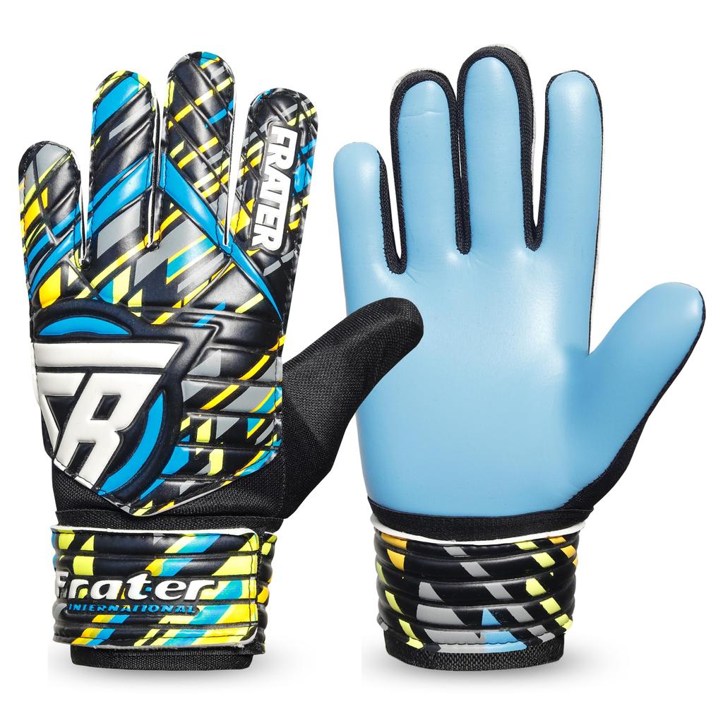 Beingfit Keeper Gloves Junior Soccer Gloves for Elementary School Students Durability Grip Strength 8 Keyglo Size For & 3, 4, 5, 6, 7, (Blue, 8