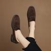 Fashion 2025 Spring New Casual Women Thick Low Heels Shoes Suede Commute Retro Office Pumps Quality Comfort Spring New Pumps Loafers