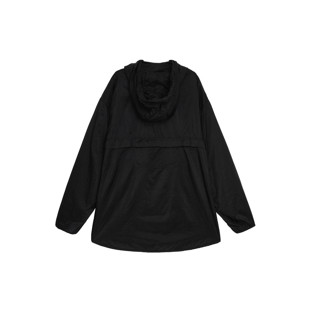 Nike Водонепроницаемая куртка с капюшоном и длинным рукавом с принтом логотипа, женские куртки черного цвета DQ0883-010