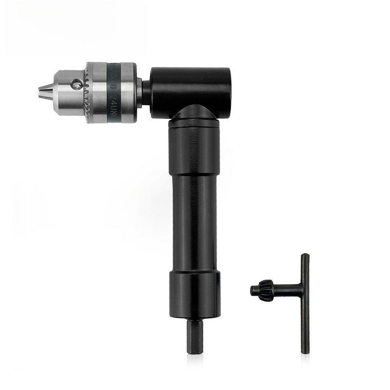 Насадка для сверления под прямым углом с трехкулачковым патроном, 90-градусный пробивной инструмент