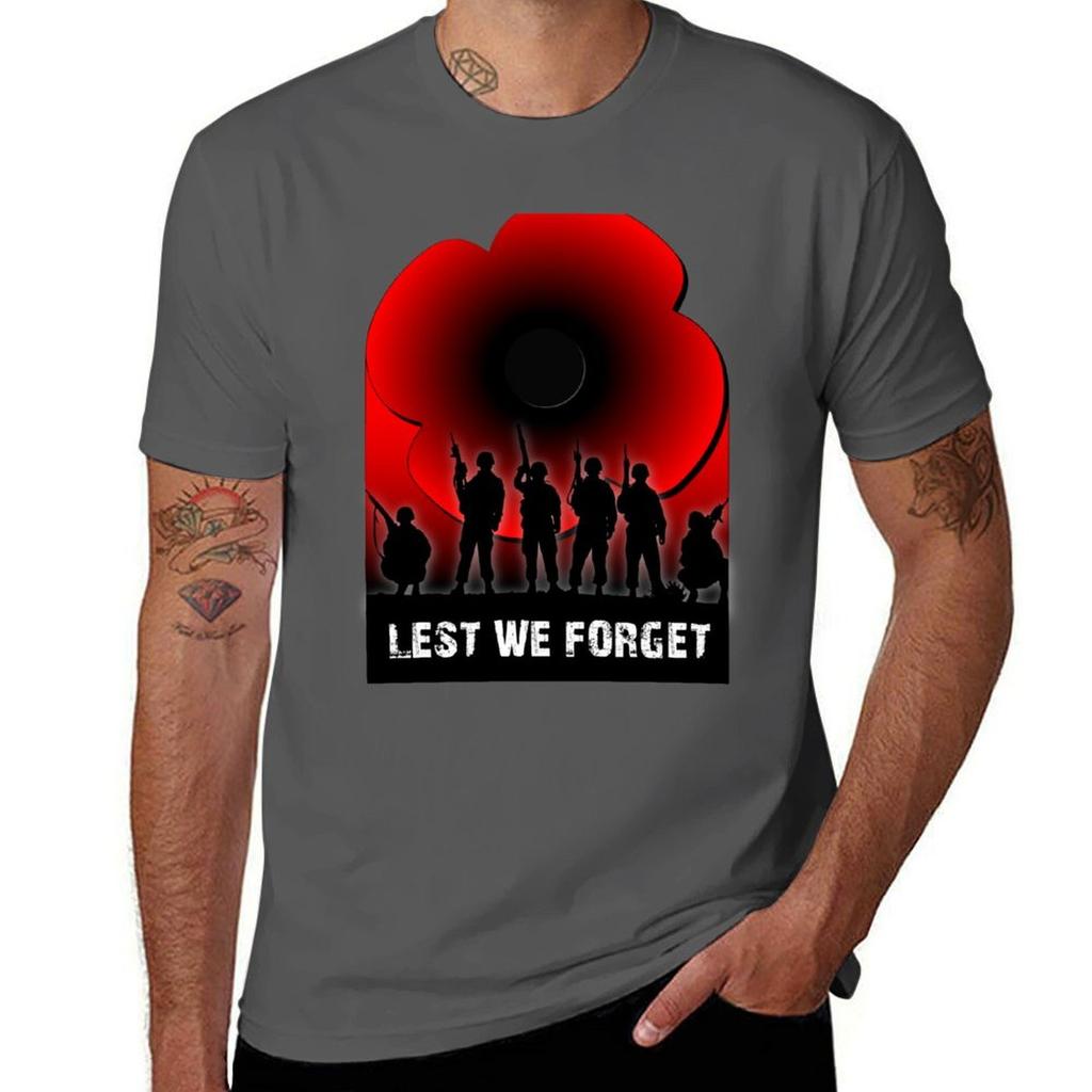 Lest We Forget Tshirt Fashion Casual Short Sleeve Top