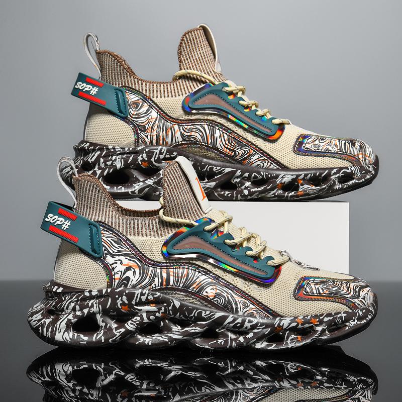 Men's Sneakers Running Shoes Breathable Outdoor Walking Sports Shoes Lightweight for Men Comfortable Athletic Training Footwear