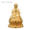 1PCS Brass Plated with 24K Gold Shakyamuni Ksitigarbha Guanyin Bodhisattva Medicine Buddha Offering Feng Shui Ornaments