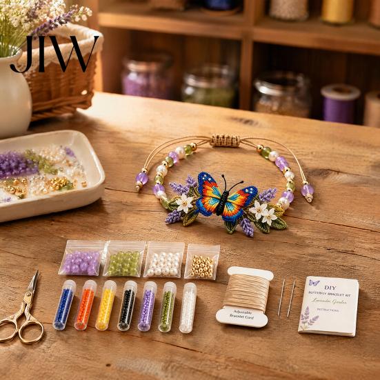 Beaded Animal Pattern Kit DIY Bracelet Making Kit, Beginner-Friendly Bead Craft Relaxing Hobbies for Women Beadwork Jewelry Crafting Set