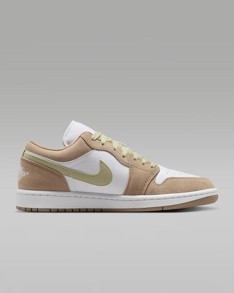 DC0774-204 Nike Air Jordan 1 Low Хаки/Оливковый Аура (Женский)