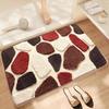 Pebble Pattern Soft Bath Mat Non Slip Bathroom Rug Plush Area Carpet for Bedroom Living Room Kitchen Entryway