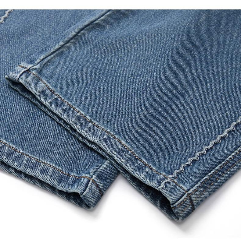 Женские ретро джинсы с высокой талией и широкими штанинами - Синие, стройнящие, больших размеров (Весна/Осень 2025)