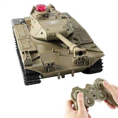 RC Танк Бронированная Боевая Машина Колесница Радиоуправляемая Машина Беспроводное Управление Имитация Танка Модель Игрушка Популярный Подарок 2.4Ghz Детский (желтый)