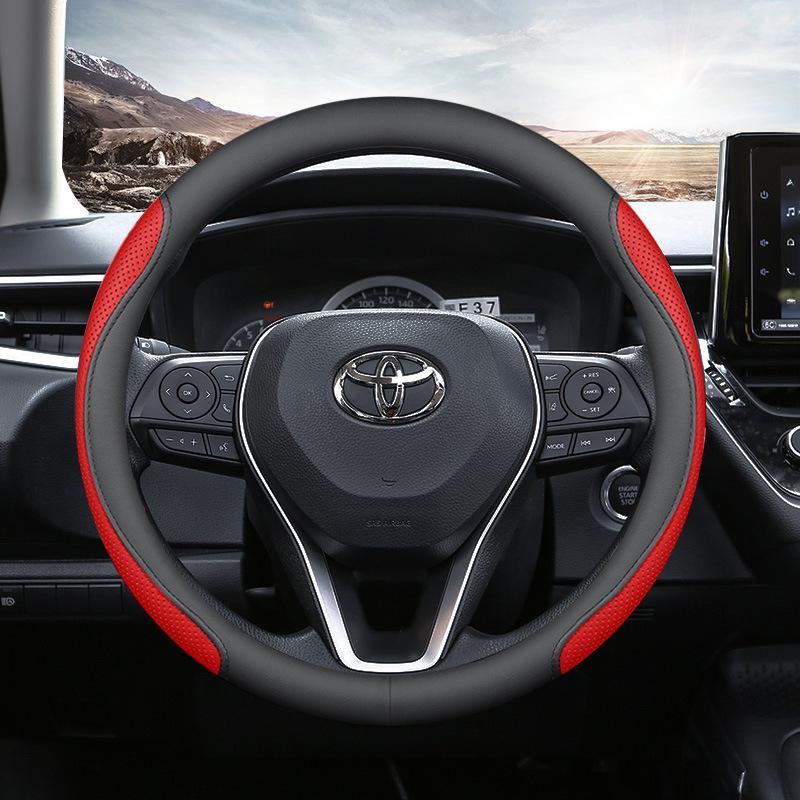 Совместимая с Toyota оплетка рулевого колеса для Frontlander, Corolla, Levin, RAV4, Velanda, Highlander