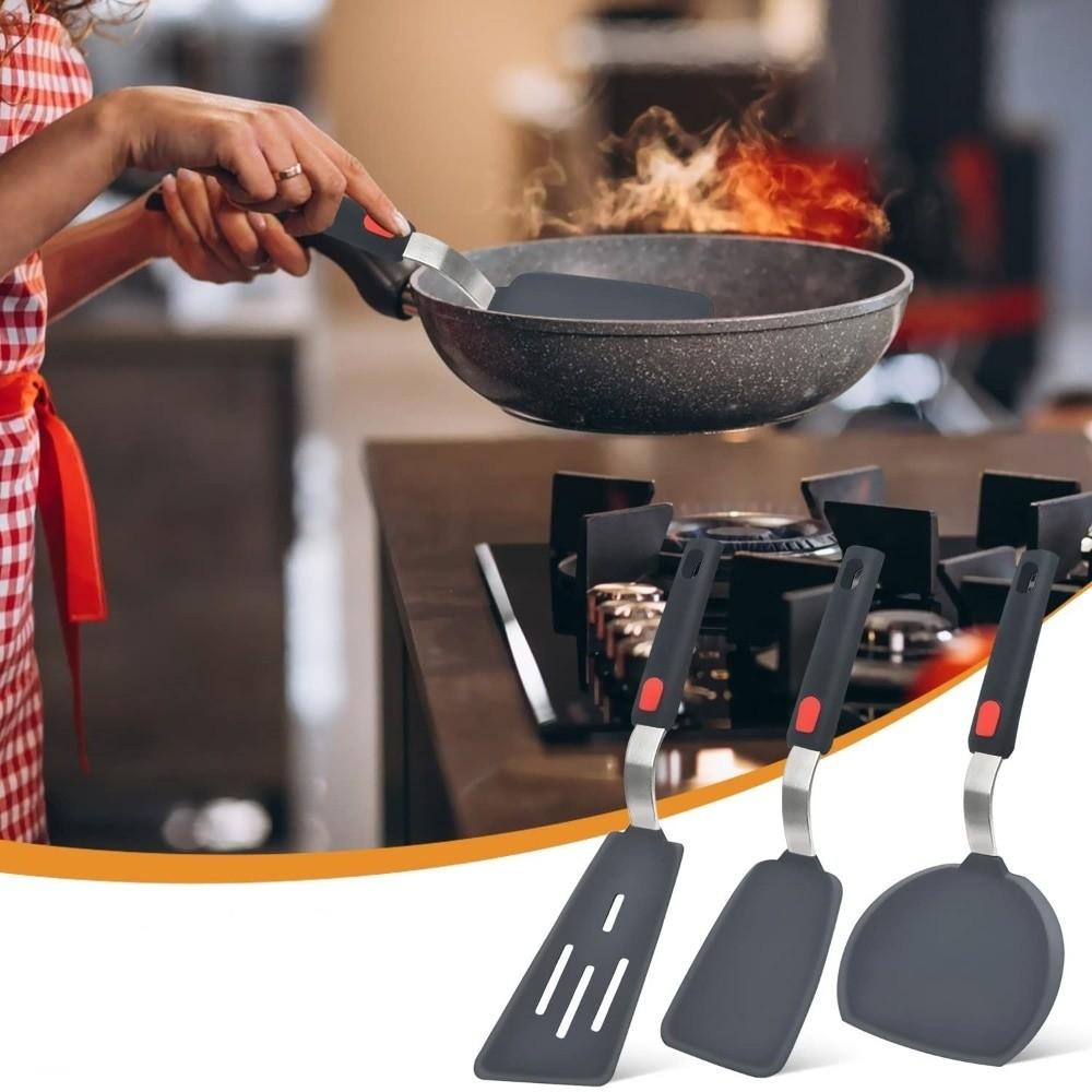 BPA Free Slotted Turner Heat Resistant Pancake Spatula Professional Grade Cooking Spatulas  Baking