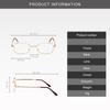 Fashion Bifocal Reading Glasses with Glasses Box Metal Lightweight Presbyopia for Men Women New Fashion Anti-blue Near Far Eyeglasses