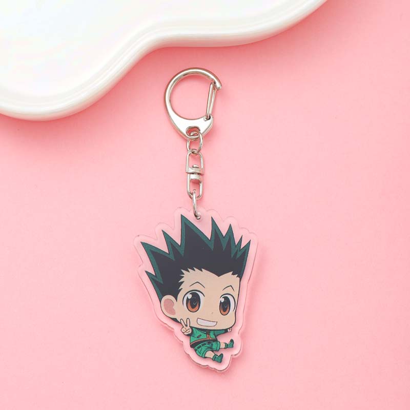 1/6 шт. Аниме Фигурки HUNTER×HUNTER Акриловый Брелок Милый Подвеска на Рюкзак Забавные Брелоки для Сумок Аксессуары Украшение Праздничные Подарки