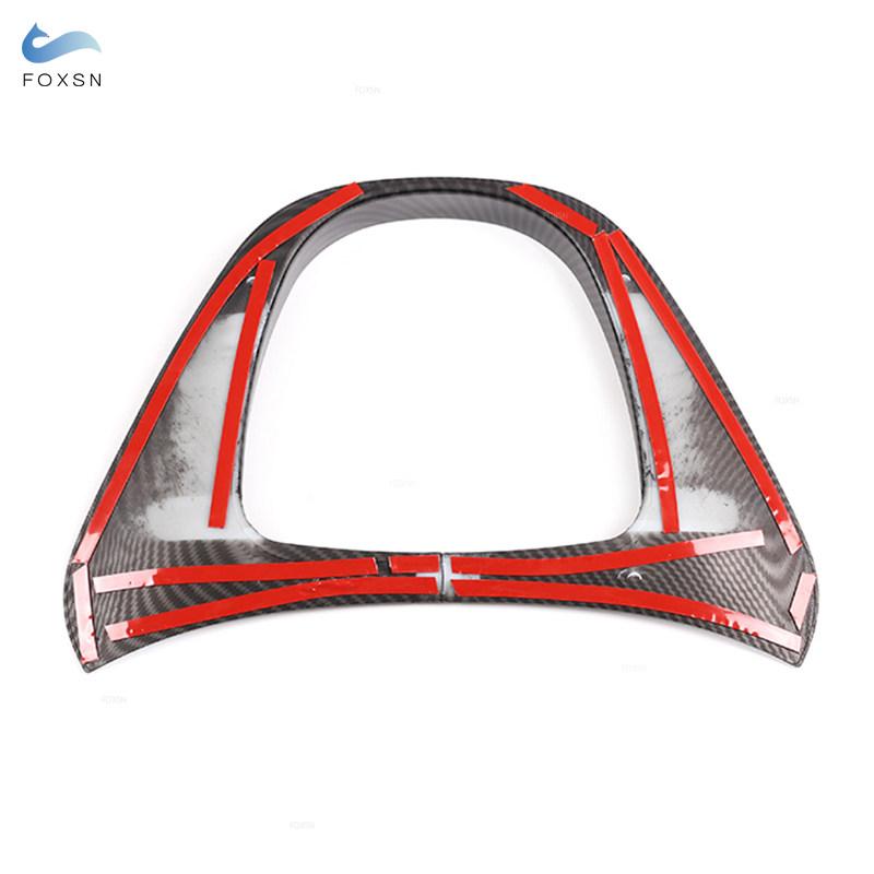 ABS углеродное волокно узор центр управления мультимедийная панель кнопок рамка крышка отделка для Mercedes Benz V Class V250 V260