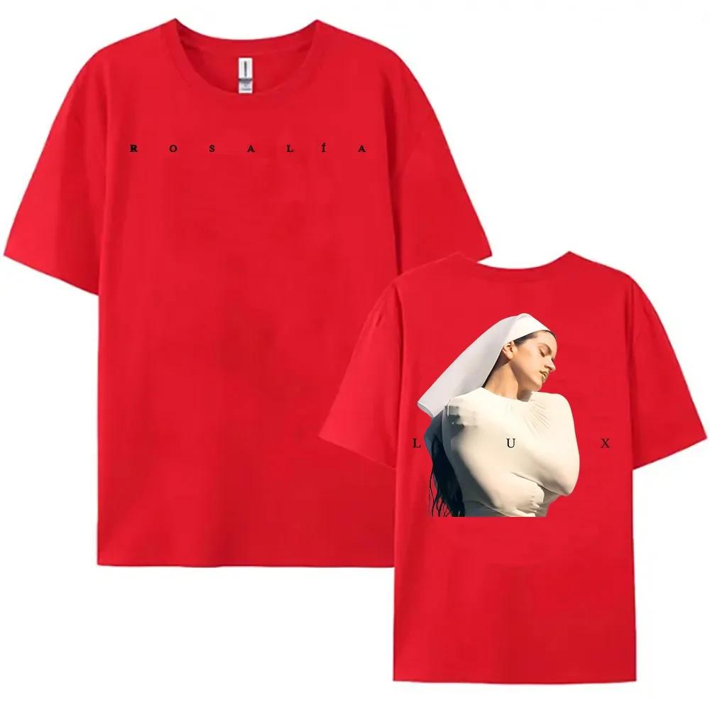 RosalíA Lux Photo Tshirts Wounisex Unisex Short Sleeve Tees Unisex Streetwear Loose Casual Summer Oneck Tshirt Graphic Print T Shirt