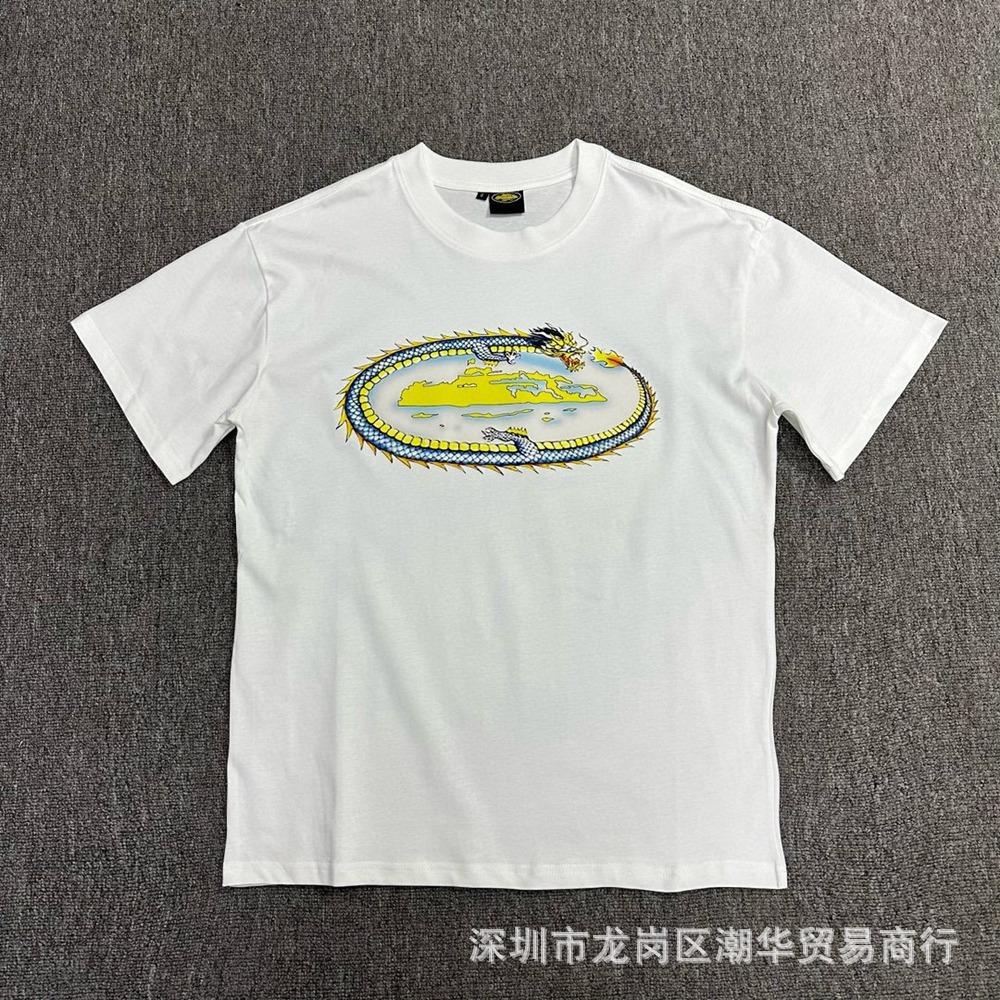 Cross-border Corteiz tide brand Alcatraz summer retro printing men's and women's trend loose casual short-sleeved T-shirt
