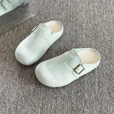 JX с юбкой универсальная сумка голова полуволочение женская обувь носить новый летний один педаль