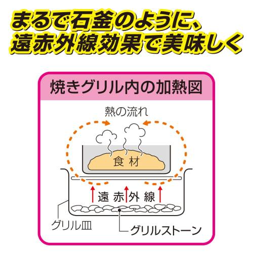 Takehara Seikan's Delicious Grill Stone, White, 15 x 3 x 10.5 cm, for authentic cooking with far-infrared rays, A23