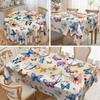 1 шт., Круглая и прямоугольная скатерть, Скатерть с тематикой бабочек, Скатерть с бабочками для дня рождения женщины