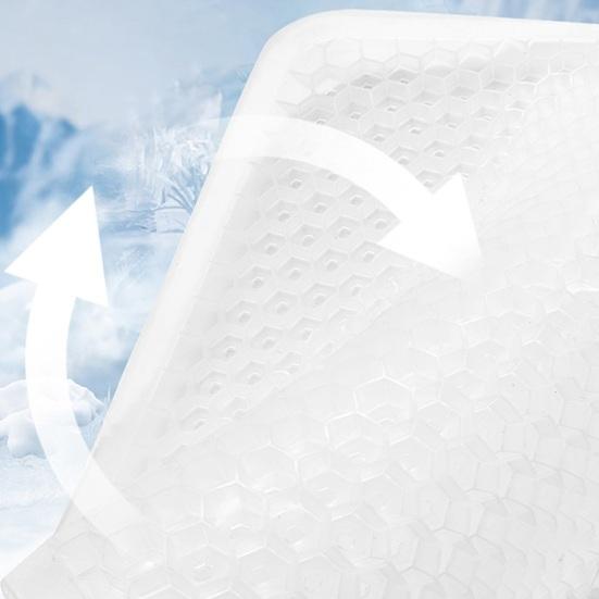 Yousheng Gel Car Seat Cushion Breathable Cooling Ice Silk Mat for Office Chair Cute Cartoon Non-Slip Pad for Summer Driving & Desk Work