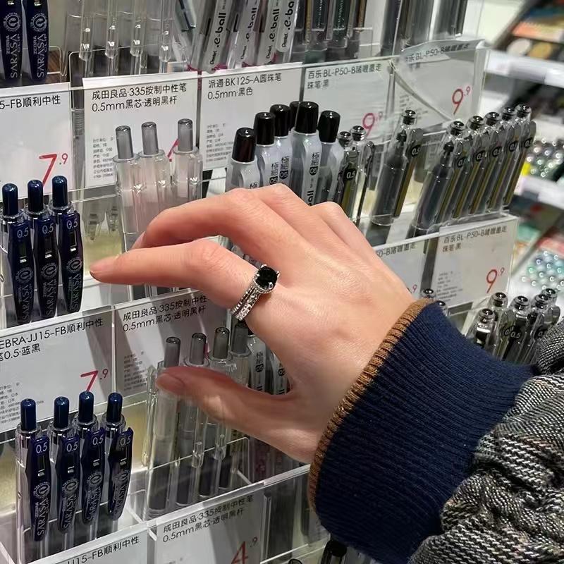 Kpop ретро готическое серебряное металлическое кольцо в форме сердца для женщин и девочек, винтажные открытые кольца с кристаллами Y2k, кольца с геометрической формой в стиле панк, ювелирные изделия для вечеринок