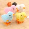 6Pcs Clockwork Toys Plush Chick Wind-up Toys Realistic Appearance Simulated Chick Figures Fluffy Chick Toys