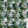 Creative Five Pointed Star Heart Wings Elk Peace Dove Christmas Tree Pendant