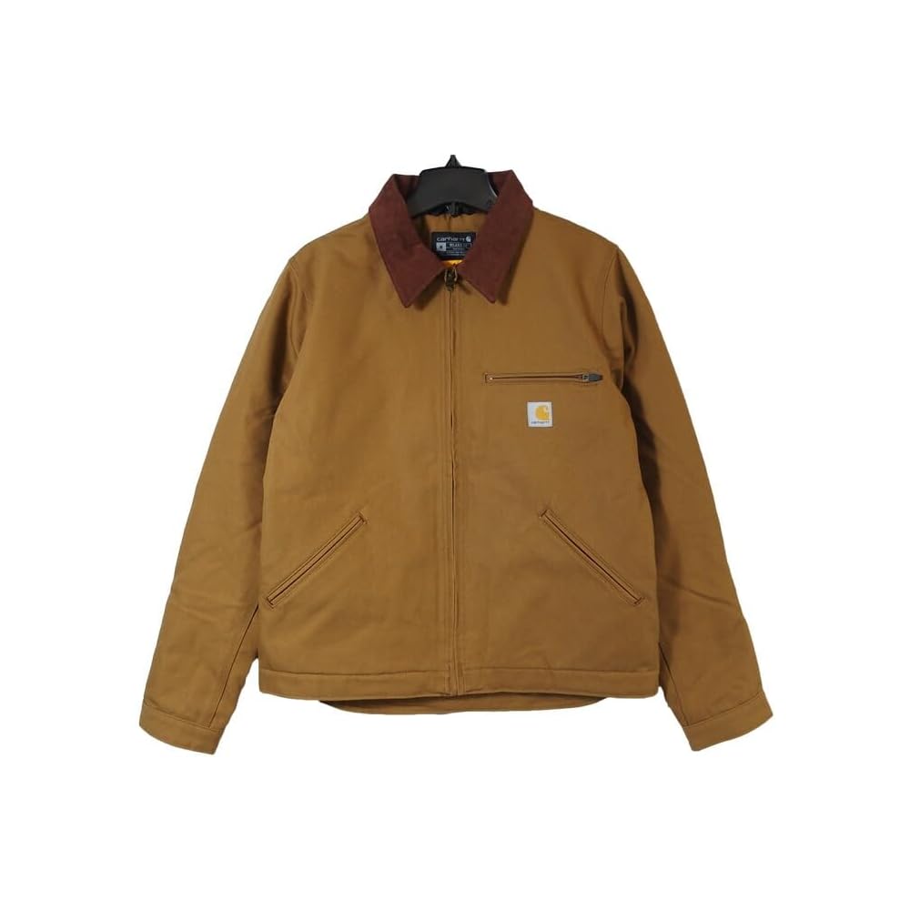 Рабочая куртка Carhartt Detroit Jacket Коричневая Свободного кроя На подкладке из плотного хлопка Размер S