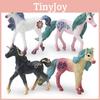 Fantasy Magical Unicorn Figurine Collection With Realistic Details In Colors Vibrant