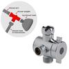3 Way T-adapter for Valve For Toilet Bidet Shower for Head Diverter for Valve 1/