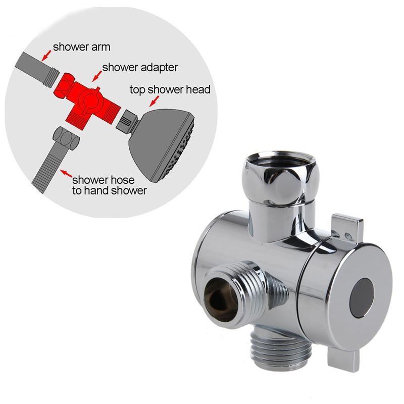 3 Way T-adapter for Valve For Toilet Bidet Shower for Head Diverter for Valve 1/