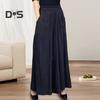 Women Pants Elastic High Waist Oversized Wide Leg Sporty Casual Style Trousers with Pockets Solid Color Long Pants