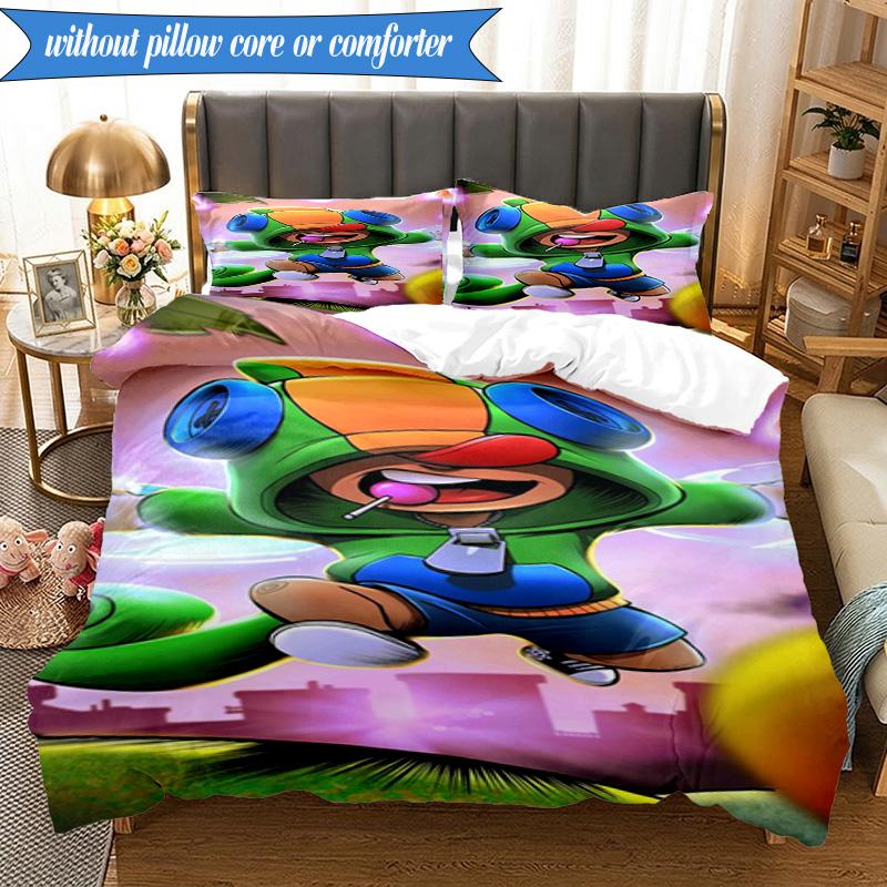 Game Adventure Heroes 3pcs K-pop music group Bedding set,Ideal for Bedroom, Dormitory,Including Duvet Cover And 2pcs Pillowcases,Fan gifts