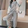 Trendy 2024 Spring & Autumn Two-Piece Sports Suit for Girls: Stylish Sweatshirt Set for Older Kids