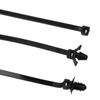 45Pcs Push Mount Cable Zip Tie With Car Wire Routing Clips Self-locking Plastic Nylon Tie Strap Fastening Ring Loop Wire Wrap