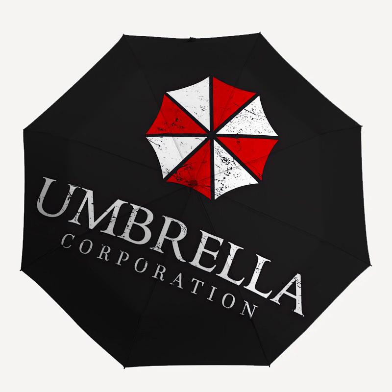 1 шт. Зонт с логотипом корпорации Umbrella, с пластиковой ручкой, подходит для всех сезонов, для дома, путешествий, на открытом воздухе, M1009