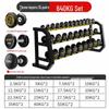 Iron Steed 640kg Decagonal PEV Dumbbell Set with 3-Tier Rack