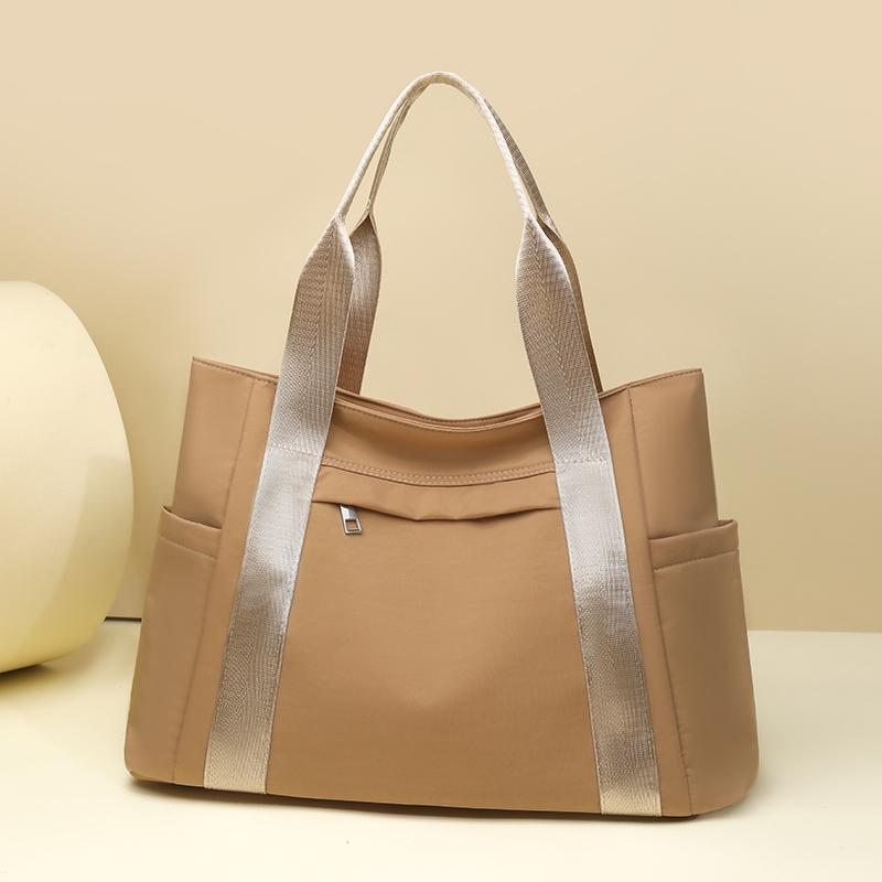 Large Capacity Tote Bag Women's Multi-Compartment Nylon Shoulder Bag